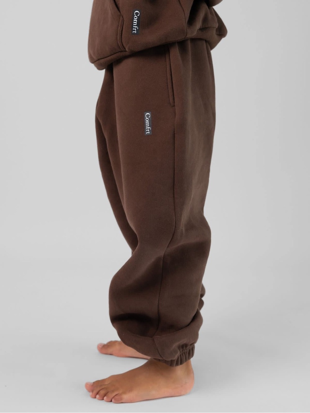 Comfrt Kids Brown Jogger Pants